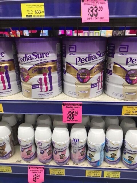 [date 2025]Sữa Bột Pediasure Úc Vanilla 850g - Úc