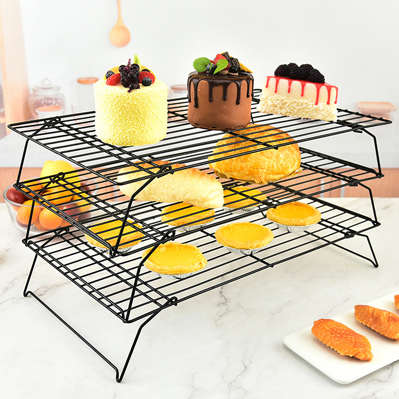 Stainless Steel Non Stick Wire Grid Tray Cake Baking Cooling Rack