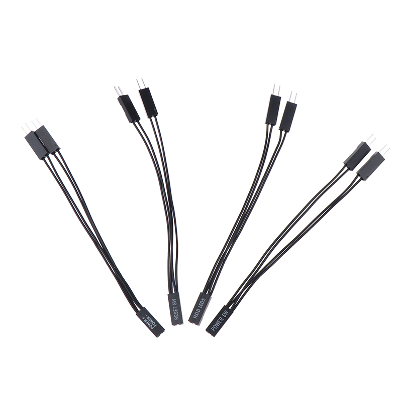 Motherboard Switch Power SW/RESET SW/HDD LED /Power LED 1 To 2 Double Adapter Cable Support Dual Boot AITENG. 