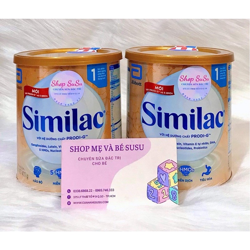 (DATE MỚI NHẤT) SỮA SIMILAC IQ HMO Số 1 CHO BÉ (0-6 tháng) 400G mẫu cũ