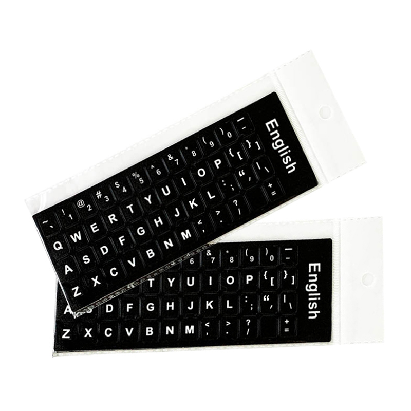 English letters keyboard Stickers Cover Computer Standard Keyboard Stickers Letter Alphabet Layout Sticker for Laptop Desktop PC Cimputer Supplies Leima