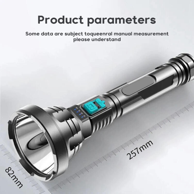 1200mah LED Flashlight Rechargeable USB High Powered Super Bright Torch Lamp IPX6 Waterproof Flashlight for Camping Fishing OUA3758
