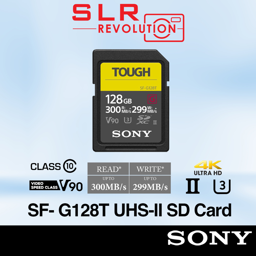 Sony 128GB (SF-G128T) Tough Series UHS-II SDXC Memory Card