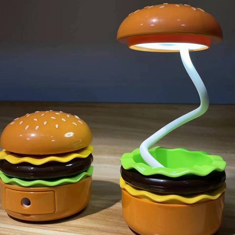 Hamburger Night Light, pencil sharpener, LED Night Light for storing mood table lamps