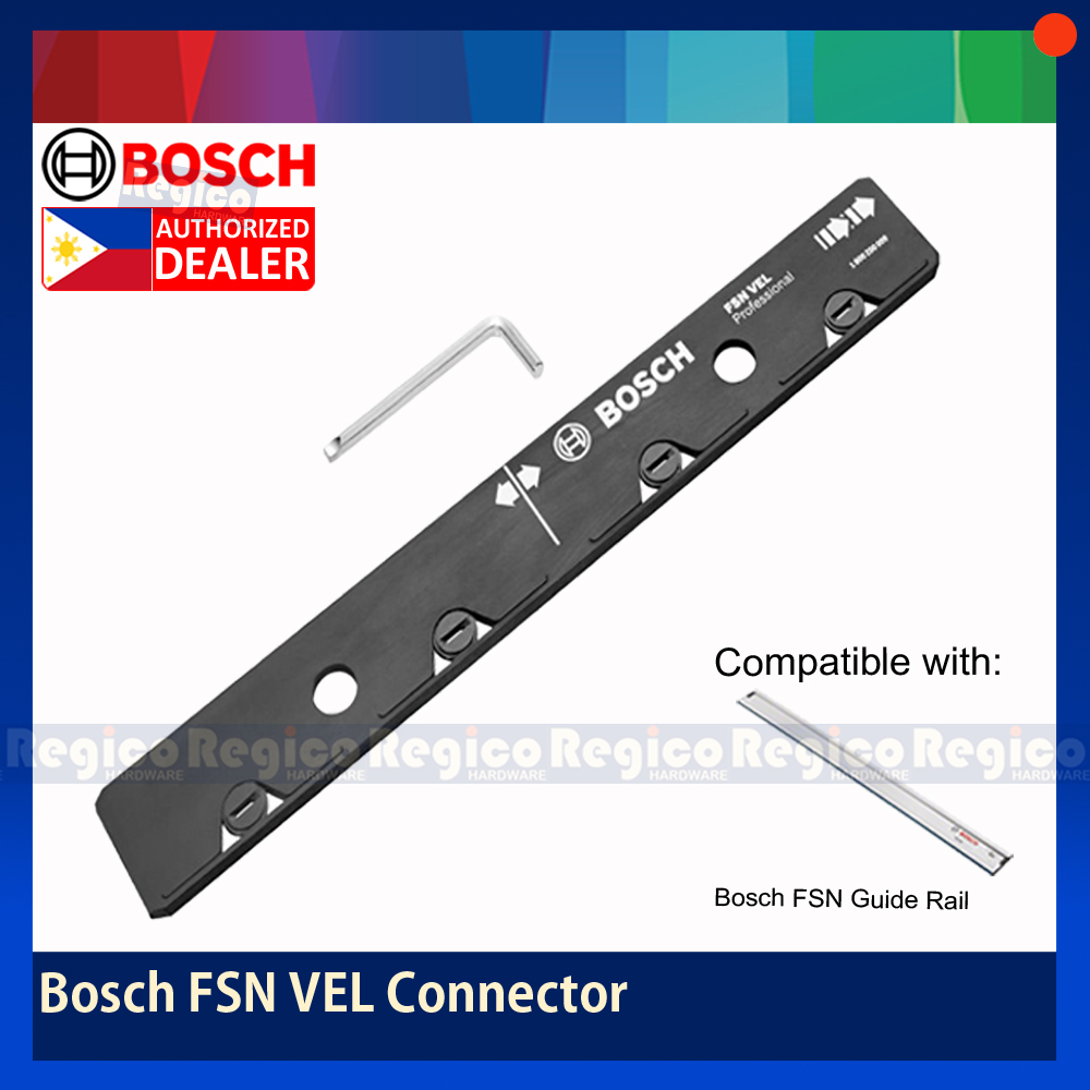 BOSCH FSN VEL Connector for FSN Guide Rail Bosch Accessories Regico  Hardware