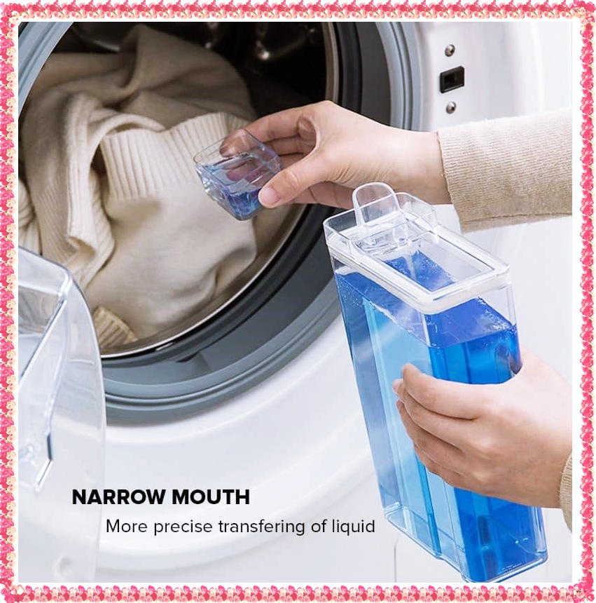 Plastic Container Laundry Detergent Dispenser Liquid Organizer Fabric