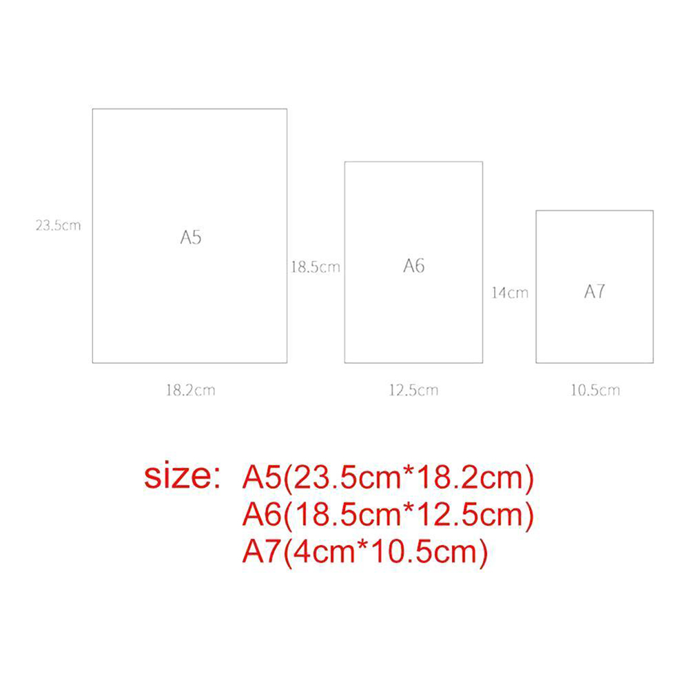 GOLDMINES A4/A5/A6/A7 Office Supplies Plastic Transparent Folder Binder Notebook Planner Loose Leaf Ring
