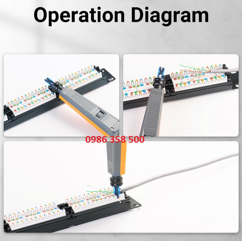Tool nhấn Dây mạng Cat5, Cat6 cao cấp