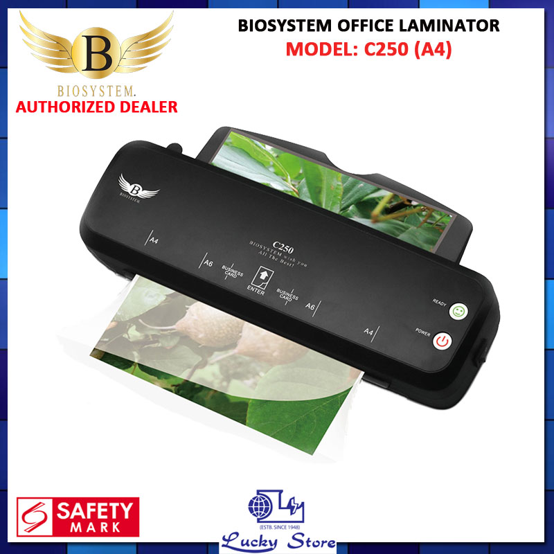 BIOSYSTEM C250C (A4) OFFICE LAMINATOR, JAM RELEASE FUNCTION, 200W, 1