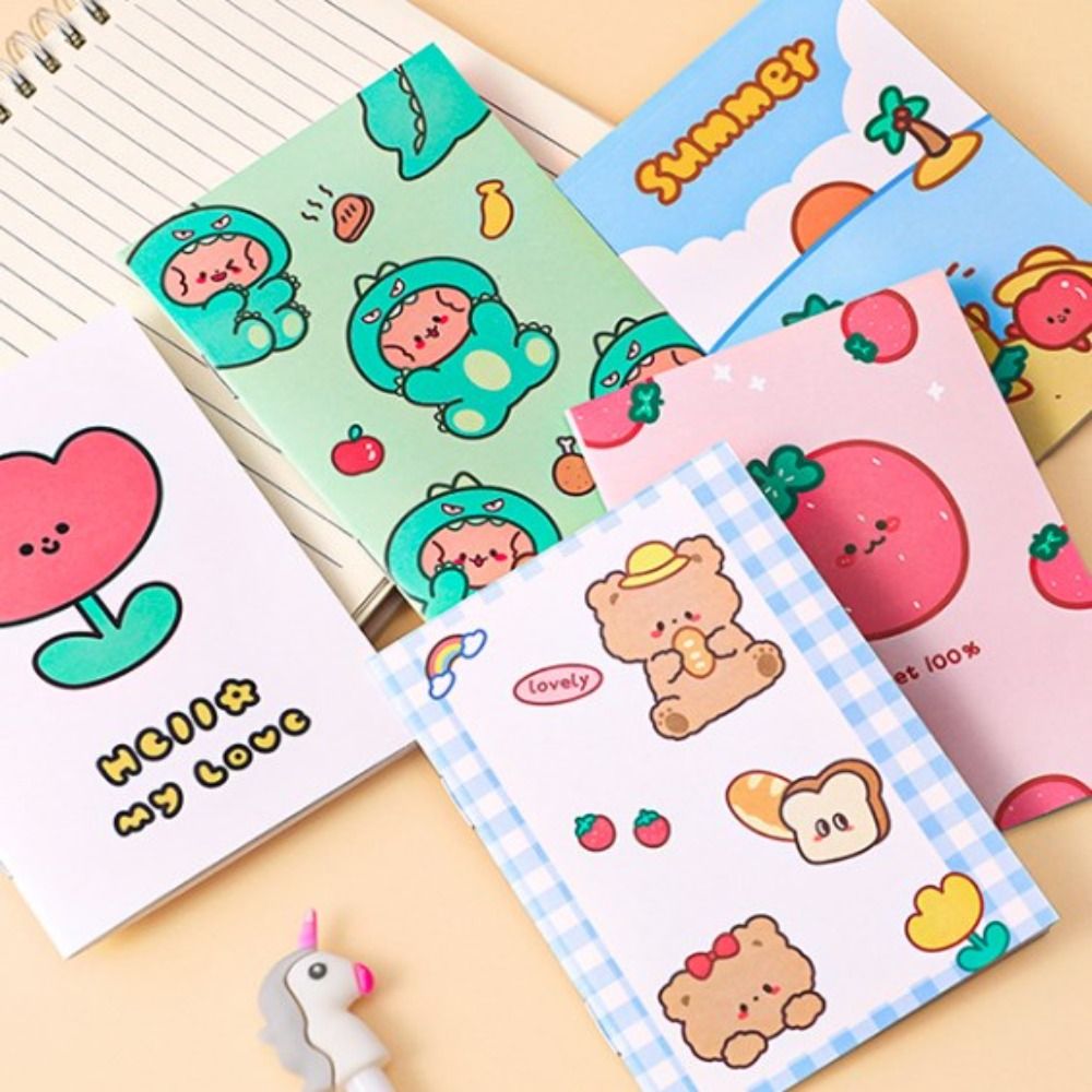 Mmluck 4 cái từ túi Mini notepad ghi chú Nhật Ký Dễ Thương bỏ túi Sổ ghi chú dễ thương ghi nhớ máy tính xách tay mini cầm tay Quà Tặng Giải Thưởng