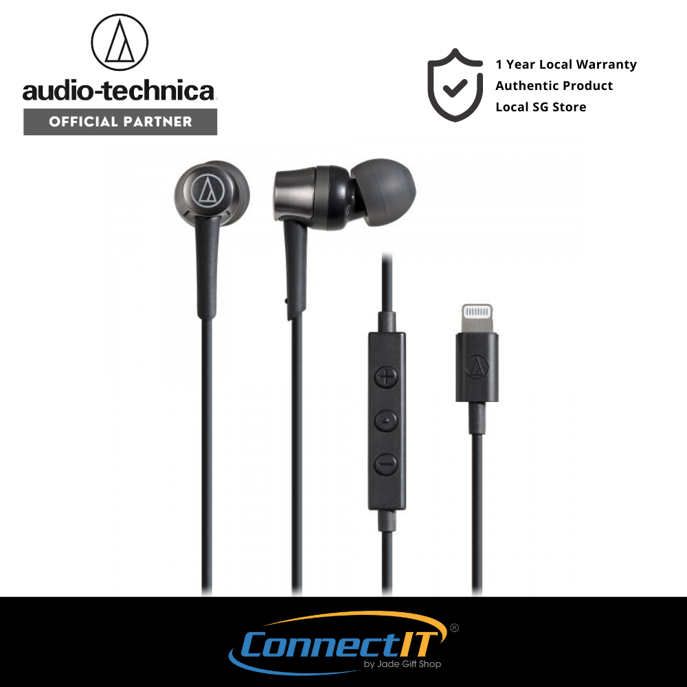 Audio Technica ATH-CKD3Li In-Ear Headphones with Lightning Connector  Compatible With iPhone, iPad With Lightning Connector (1 Year Local  Warranty) | Lazada Singapore
