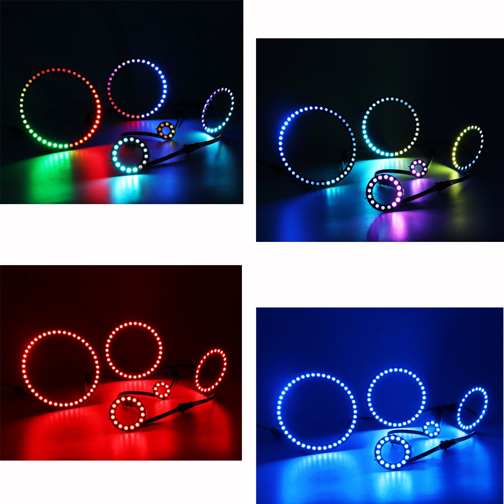 241 Led Rings Effects WS2812 smart color ring strip module LED lamp 8 16 24 35 45 241 LEDs ...
