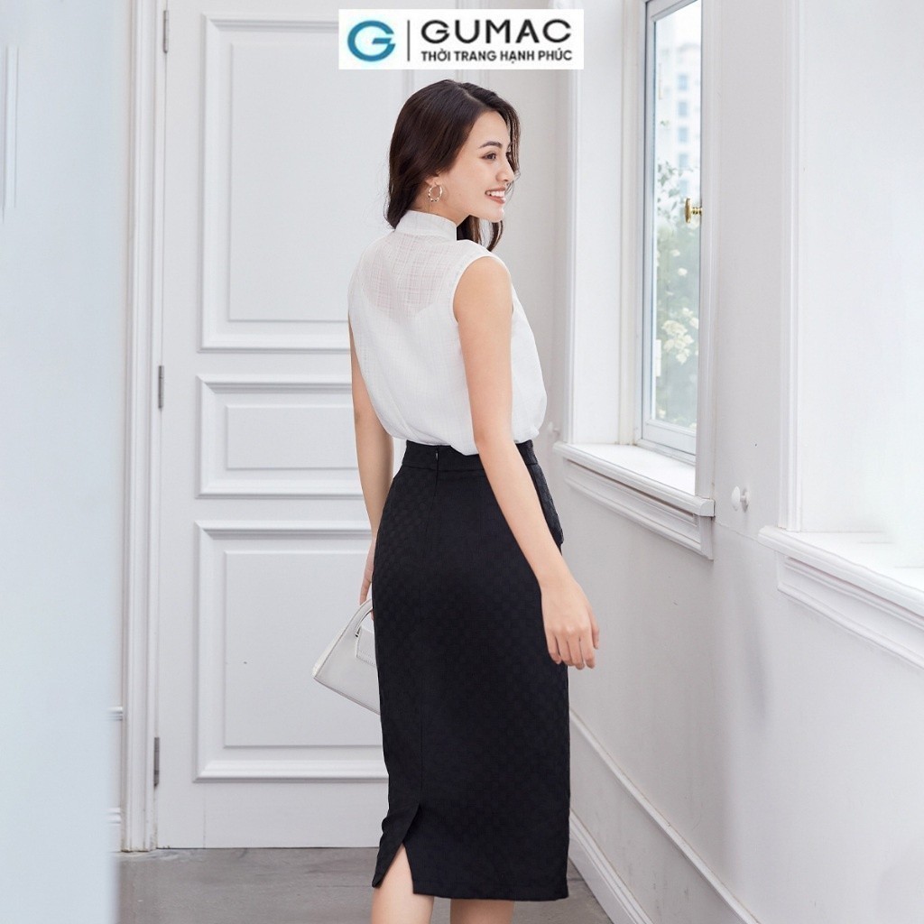 [25 - 29.6 |Voucher 10-14%] Chân váy nữ phối tà GUMAC VD05002 - VD12015