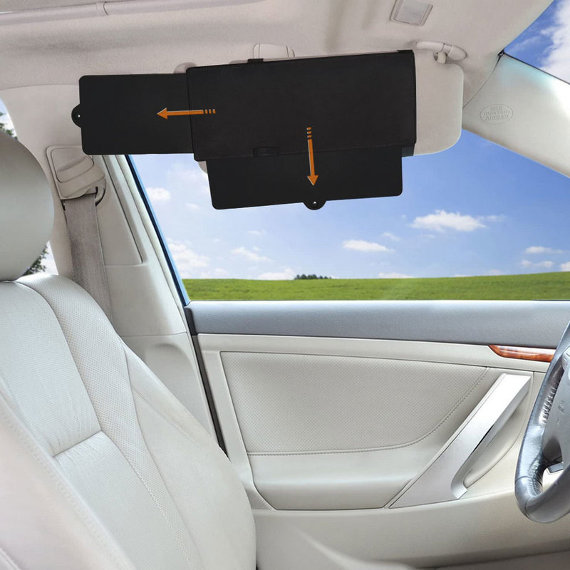 Car Sun Blocker Car Sun Visor Extender Sunshade Extension Board Shield Blocker Front Side Window Shade Anti Glare Car Sun Shield Sunshade Extender Extension Board