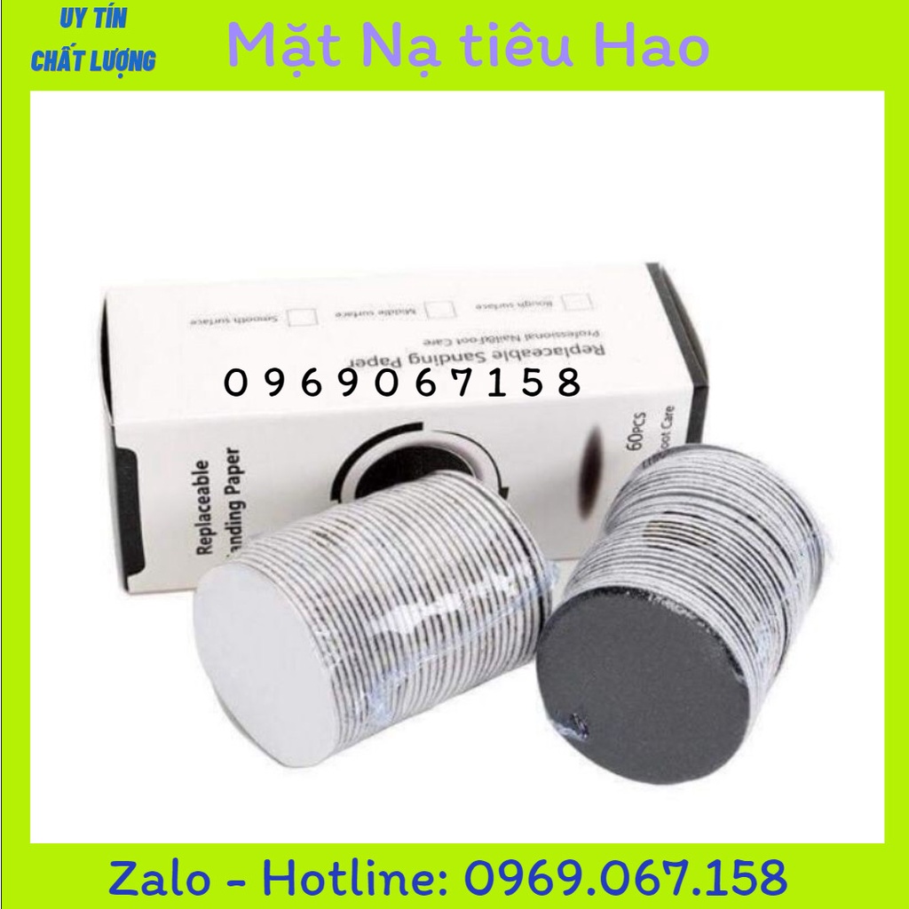 Hộp 60 miếng nhám chà gót chân, miếng nhám chà gót