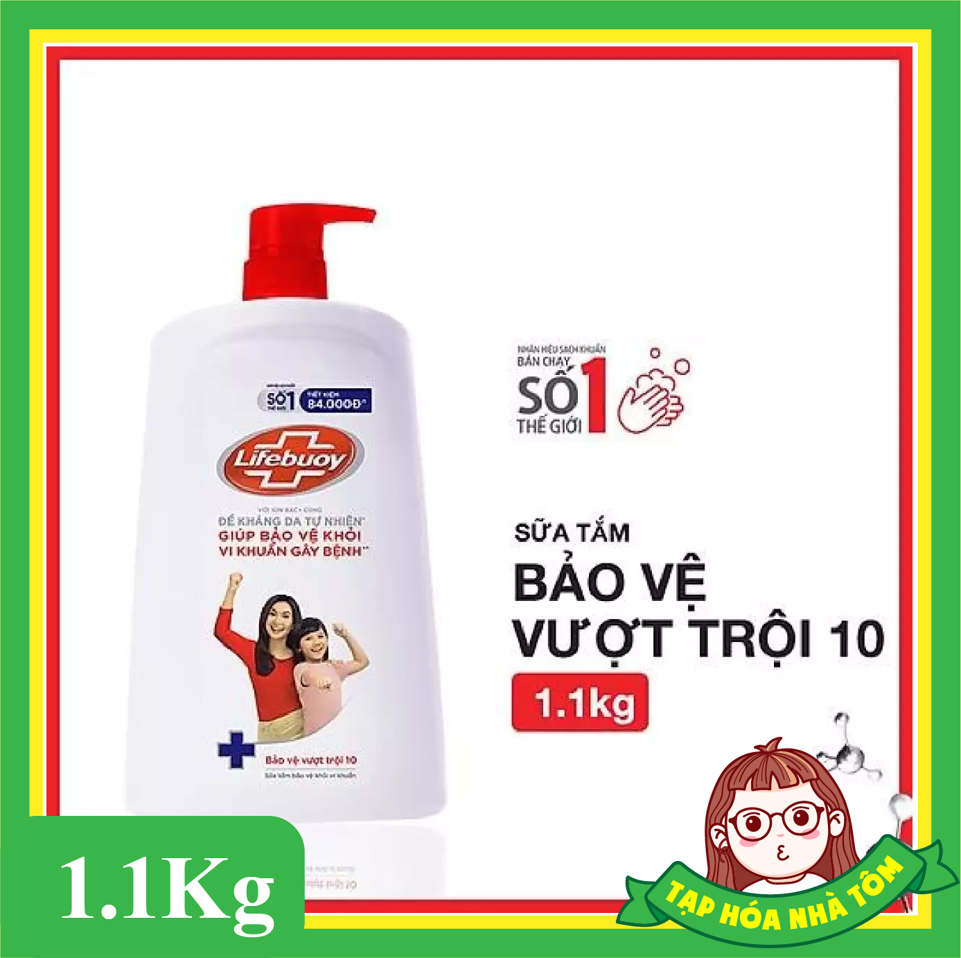 Sữa tắm Lifebuoy chai 1.1kg