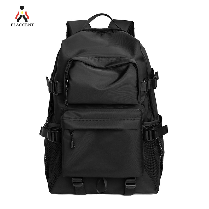 ELACCENT Men's backpack student schoolbag large capacity simple leisure backpack college students backpack computer bag