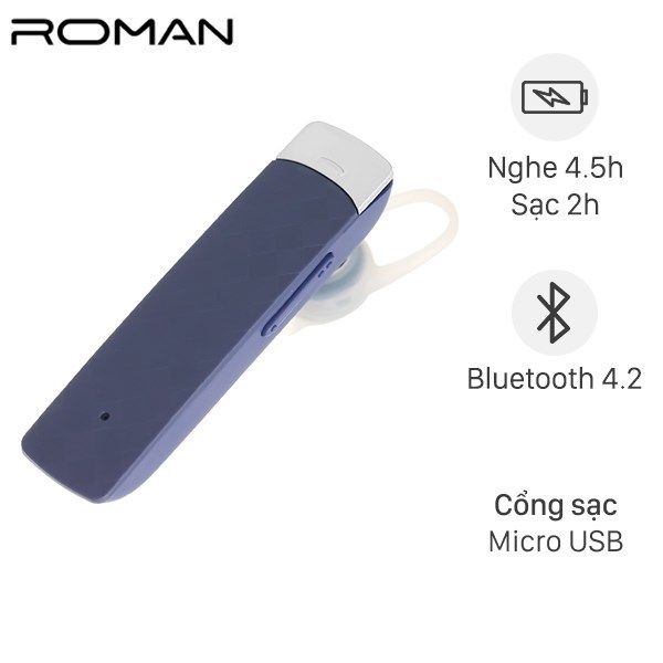 xac Tai nghe Bluetooth Roman R552N-X Xanh