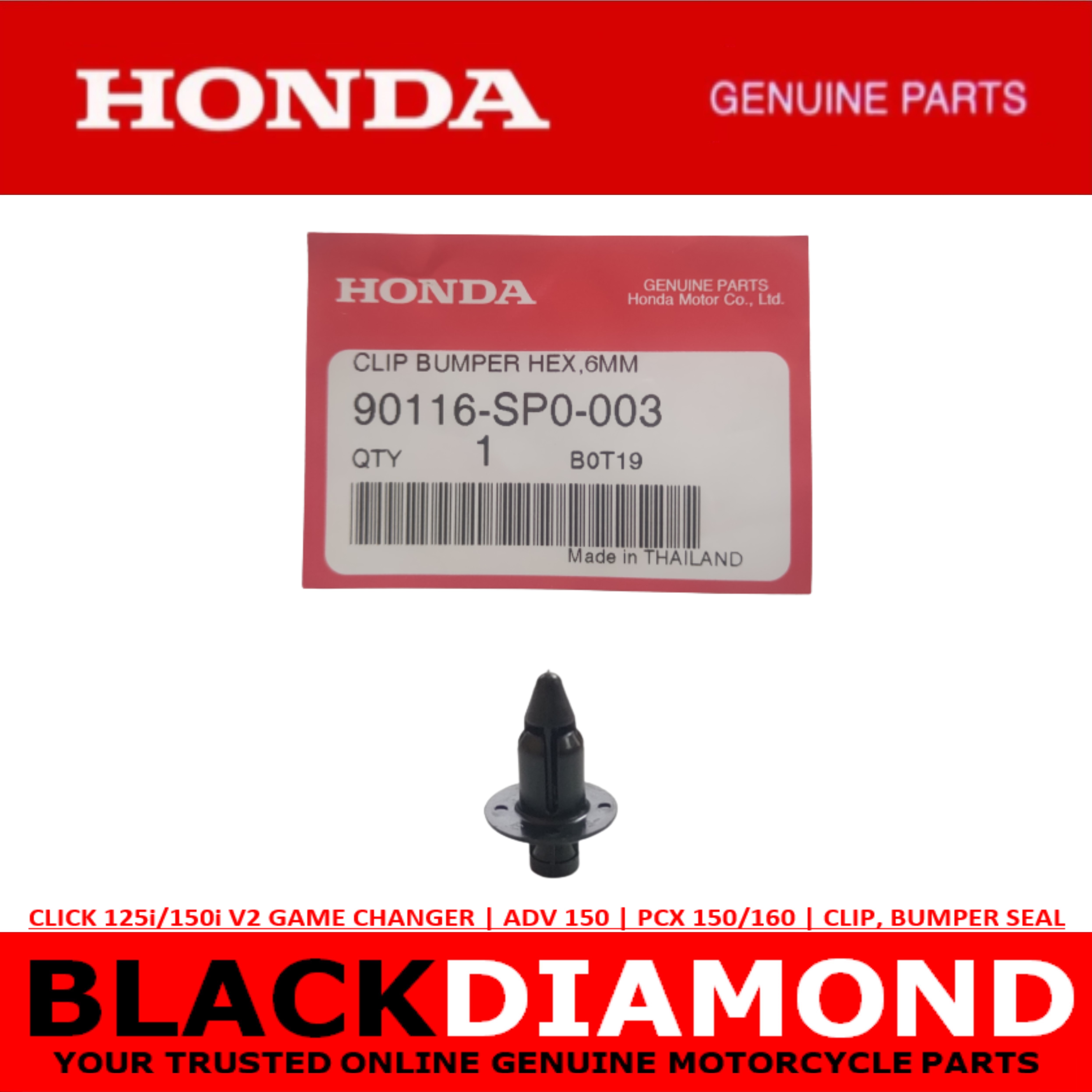 5-Pack Motorcycle Fairing Trim Clips - Fits Honda, Yamaha, Suzuki, Kawasaki Bikes