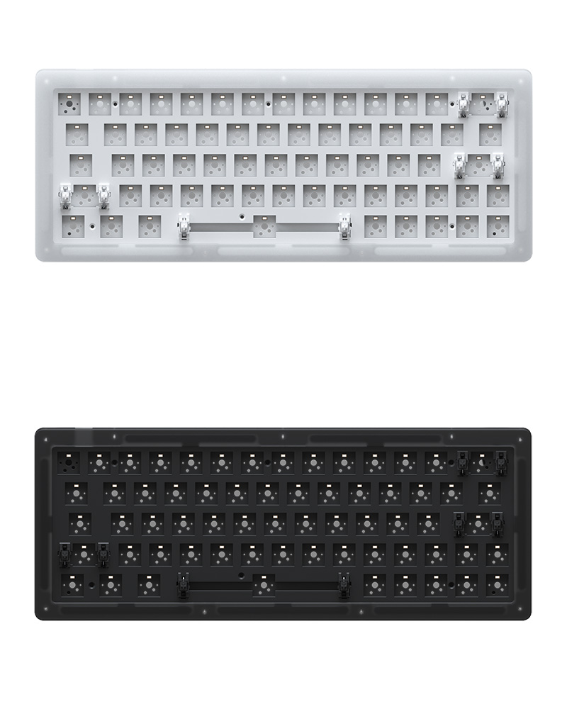 Kit bàn phím cơ AKKO ACR - White  và Black (Hotswap / RGB / Foam tiêu âm / Gasket Mount)