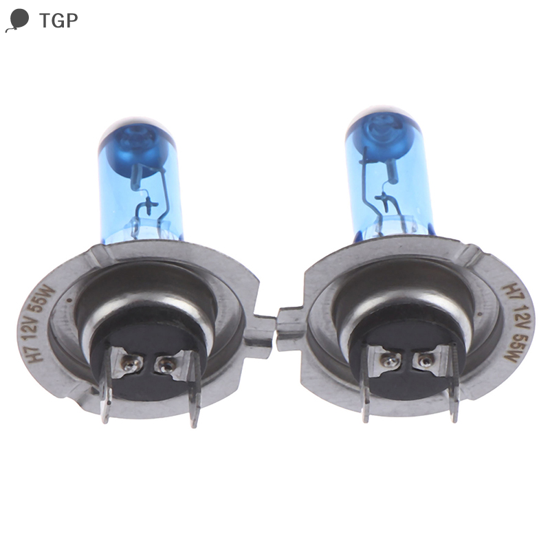 🎈 tgp 2 chiếc bóng đèn pha khí halogen trắng xenon h7 55w 12v 6000k