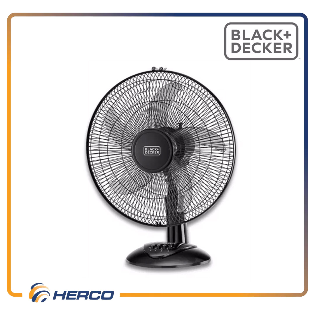 BLACK+DECKER™ Table Top Fan with 5 AS Blade Design and Variable Speed
