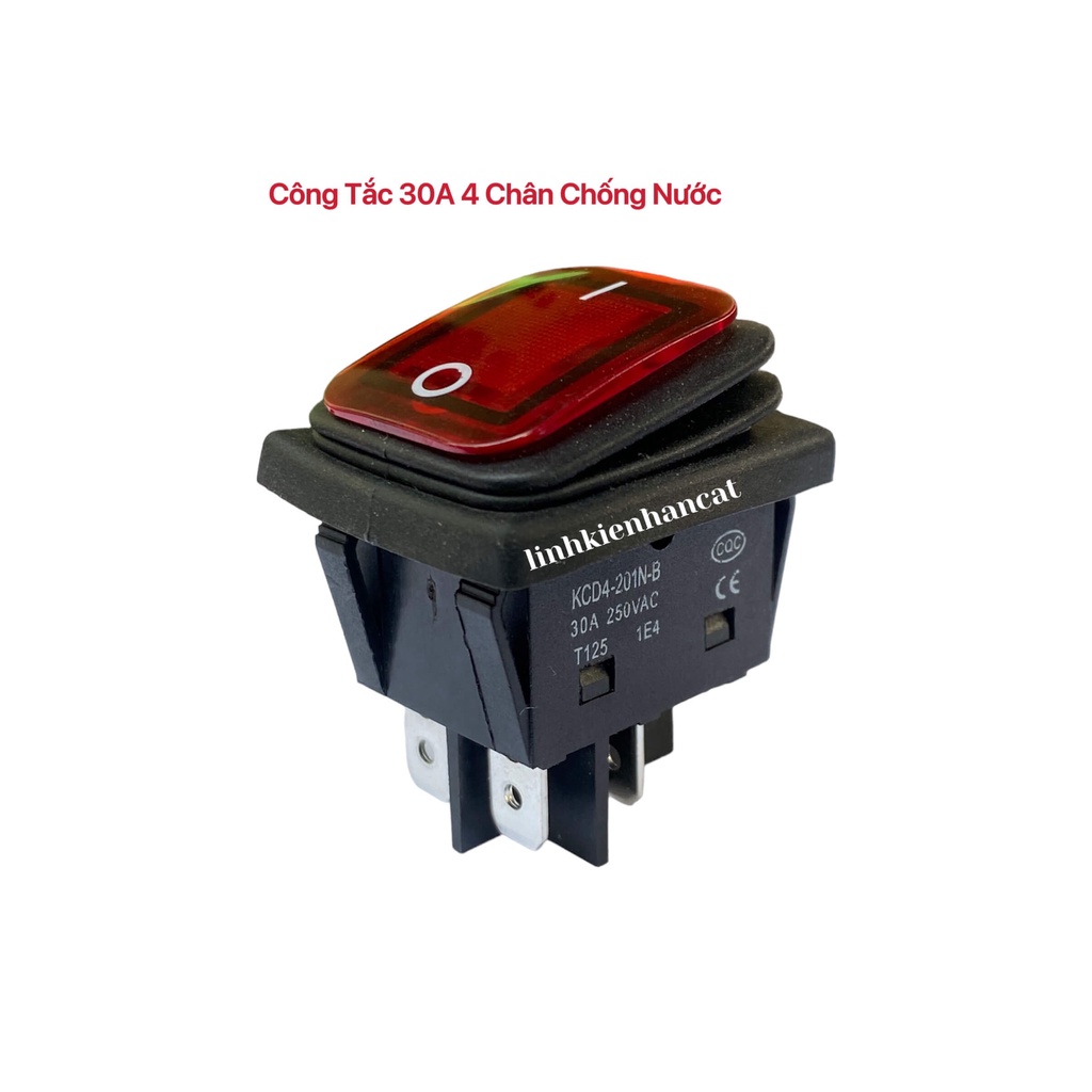 Công Tắc Nguồn 30A 4 Chân Chống Nước