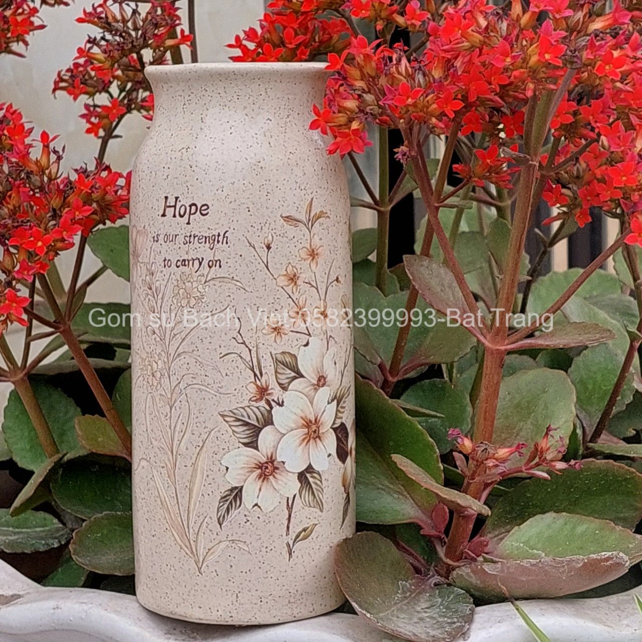 Set Lọ hoa sứ dáng thuôn phong cách Châu Âu