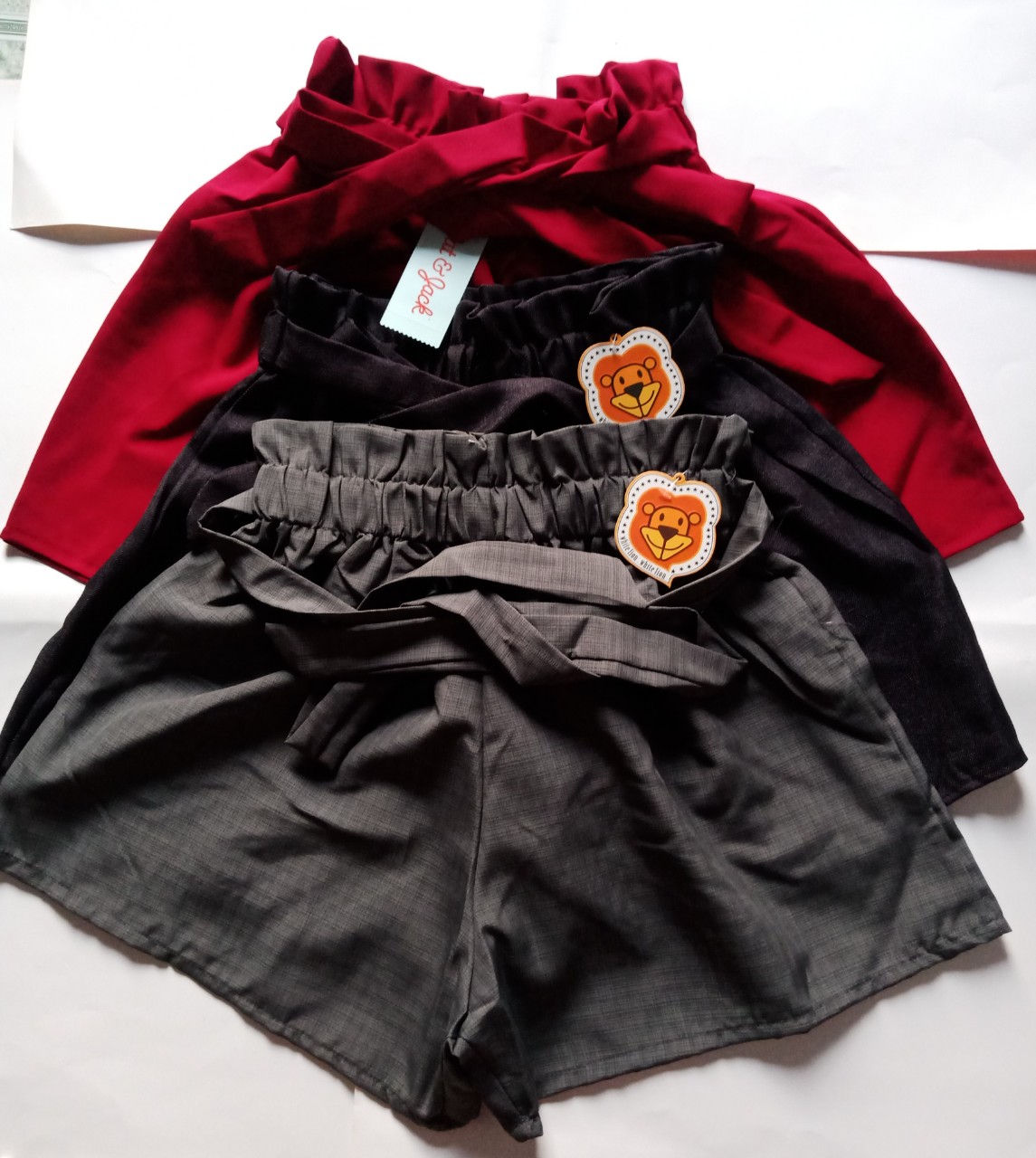[HCM] QUẦN SHORT CỘT NƠ LƯNG CAO NỮ