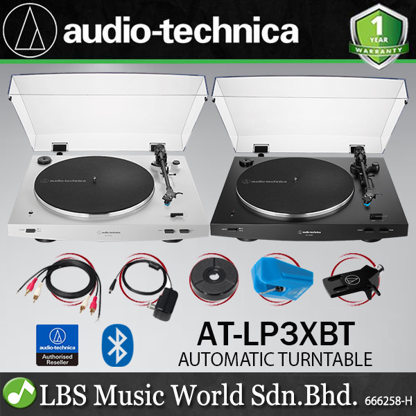 Audio Technica AT-LP60XBT Fully Automatic Wireless Belt Drive Stereo  Turntable Disc Player White (ATLP60XBT AT LP60XBT) - LBS Music World  Malaysia