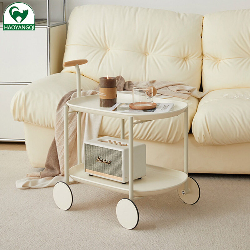 FS Table Nordic creative movable sofa edge a few corners several modern tea table simple ins double storage cart
