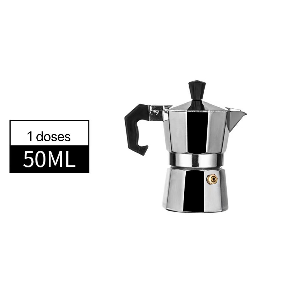 New Product Italian Type Coffee Maker Aluminum Mocha Espresso Percolator Pot Coffee Maker Moka Pot Espresso Shot Maker Espresso Machine