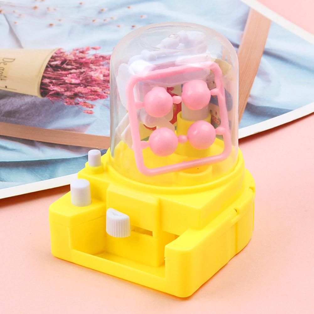 Mini Claw Machine Children Gift For Children Toddler Hand-eye Game Educational Toys ABS Interactive Toys Multi-color#1 Micro ball1* Sticker