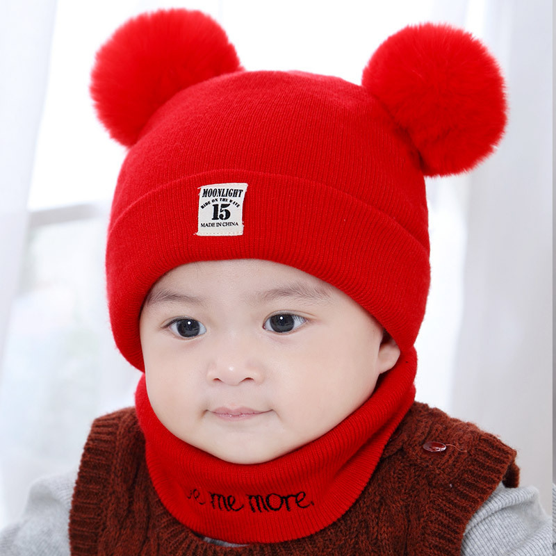 Mũ nón len kèm khăn cổ Coco Baby giữ ấm cho bé