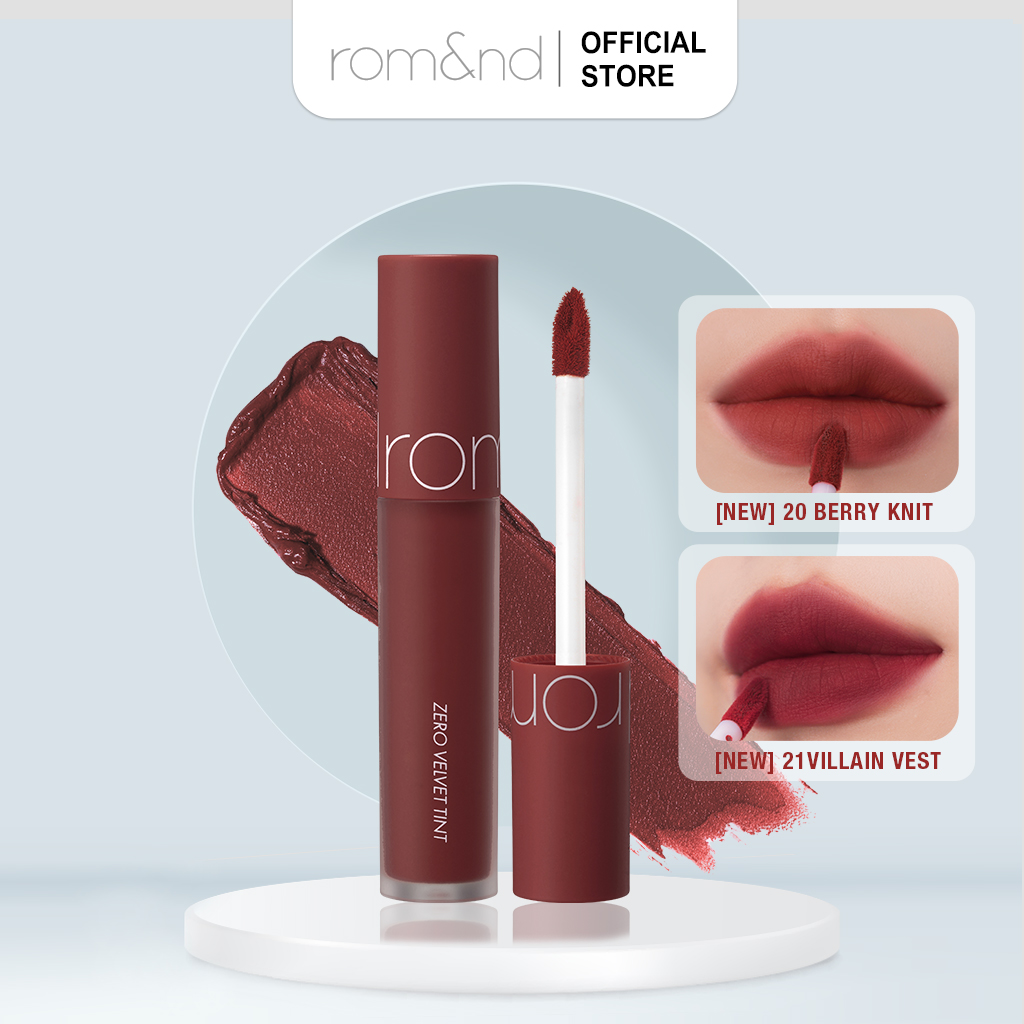 [New Color] Son Kem Lì Rom&nd Zero Velvet Tint 5.5g