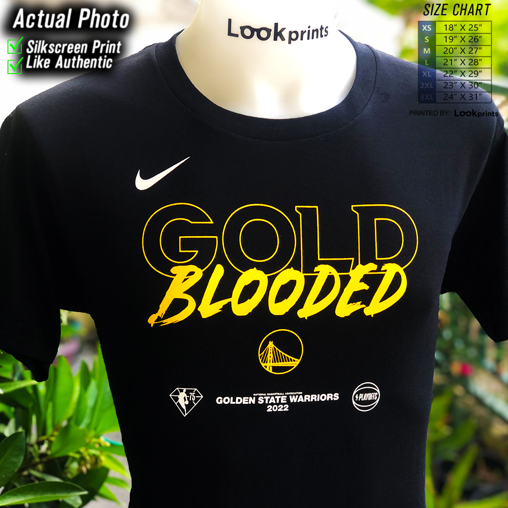 New Gold Blooded Warriors T Shirt, Cheap NBA Basketball Golden State  Warriors Merchandise - Allsoymade
