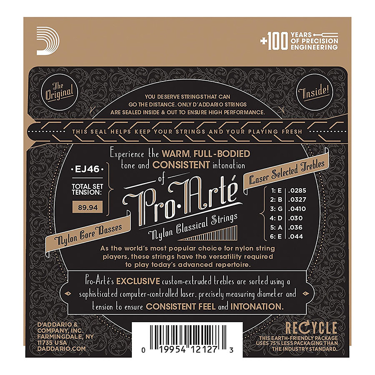 Dây đàn nylon D'Addario EJ46, Dây đàn guitar classic D'Addario EJ46