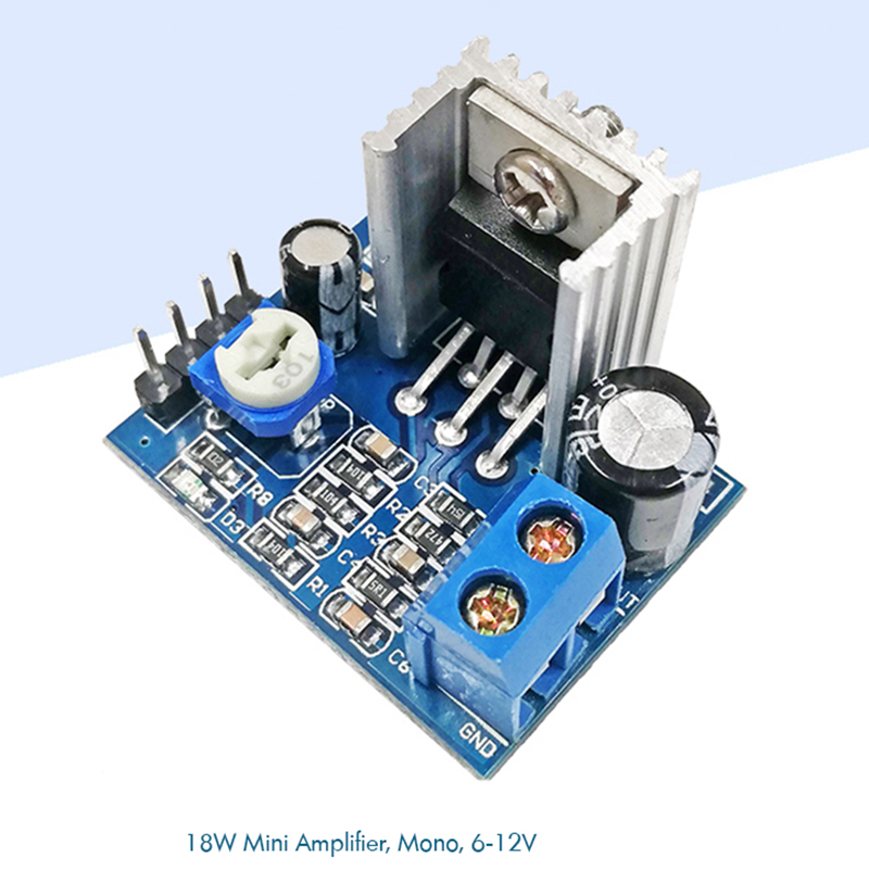 Loa mini mô-đun khuếch đại TDA2030A bảng Bộ khuếch đại kỹ thuật số đơn kênh 18W 6-12V Bluetooth Bo mạch khuếch đại âm thanh không dây