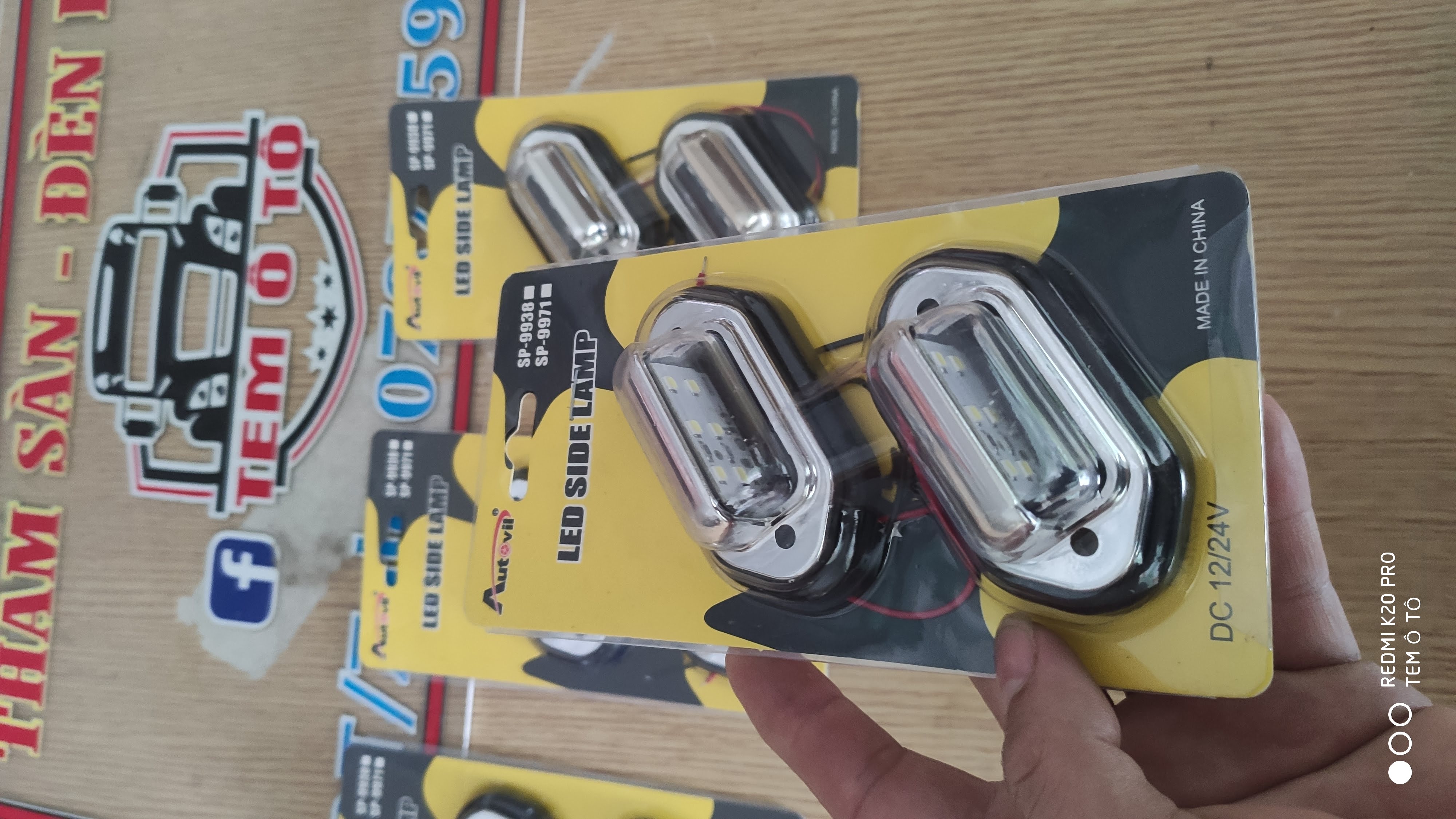 Đèn LED soi biển số xe tải