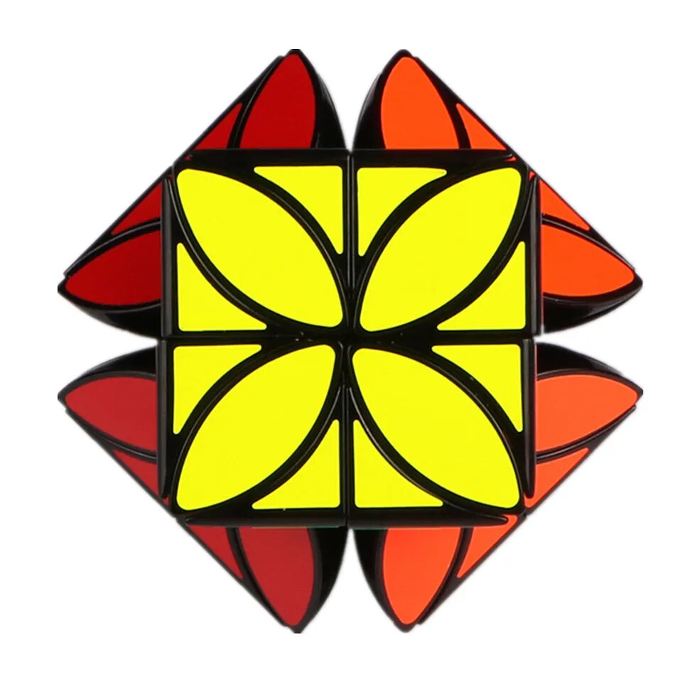 Original Gift Box Qiyi Four Leaf Clover Cube 3X3 Cube Strange-Shape 3X3x3 Cube Skew Speed Cube Professional Puzzle