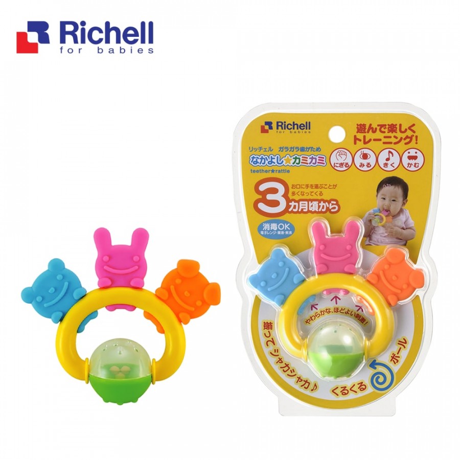 [HCM]Xúc xắc gặm nướu 3 người bạn Richell