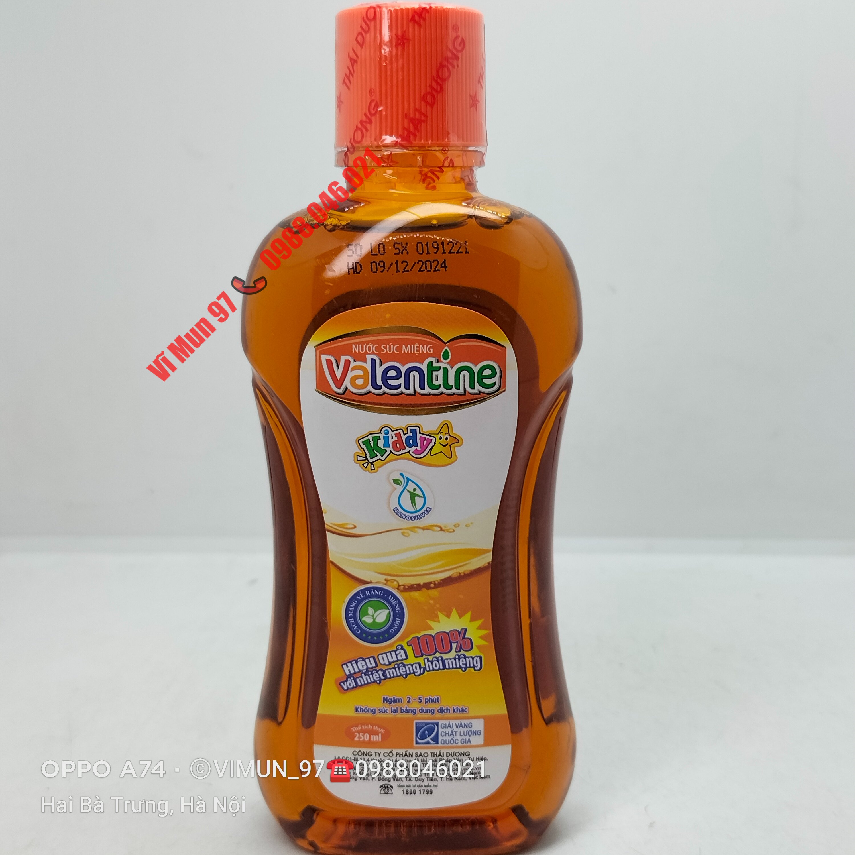 Nước súc miệng Valentine Sao Thái Dương