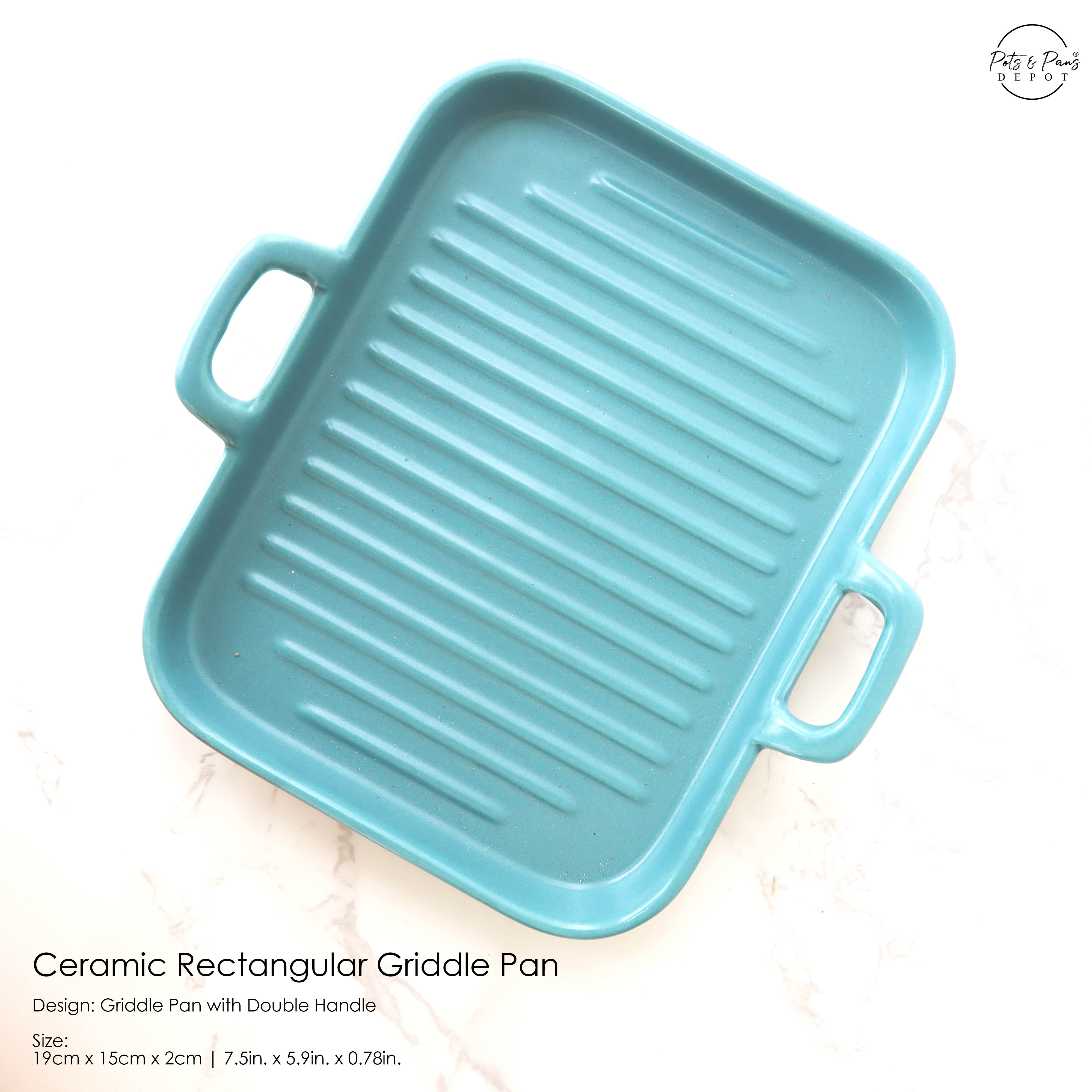 Ceramic Rectangular Griddle Pan Lazada PH