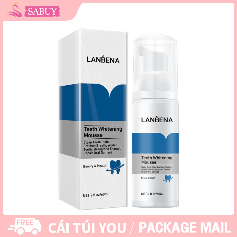Kem đánh răng làm trắng răng, loại bỏ vết răng làm trắng răng 60ml Kem làm trắng răng LANBENA