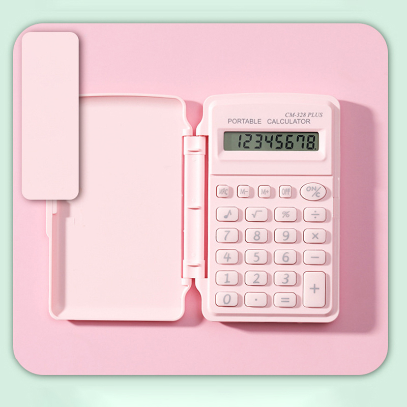 Mini Scientific Calculator High-value Student With Candy-colored Computer Small Portable Flip Calculator. 