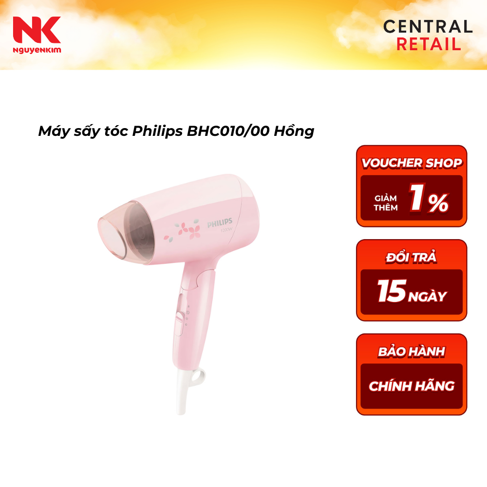 Máy sấy tóc Philips BHC010/00 Hồng