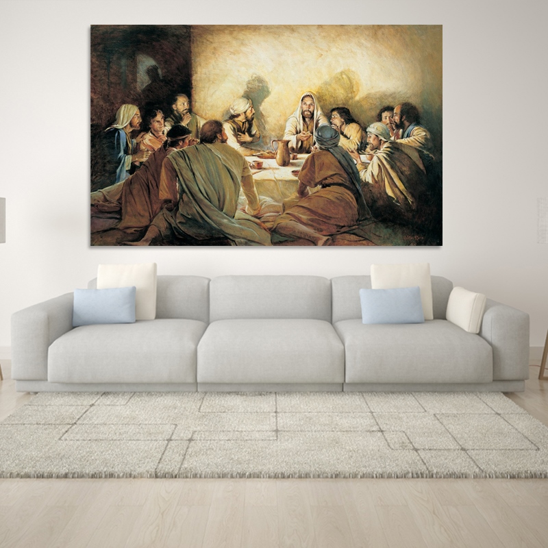 Jesus In The Last Supper Canvas Painting Classical Posters and Prints  Cuadros Wall Art Pictures for Living Room Home Decoration Lazada PH