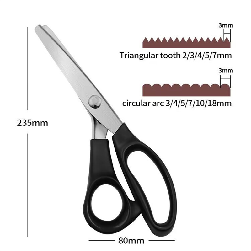 Ren kéo, tay cắt selvedge ARC sóng kéo, tam giác dogtooth kéo, kéo răng cưa, thép không gỉ may kéo