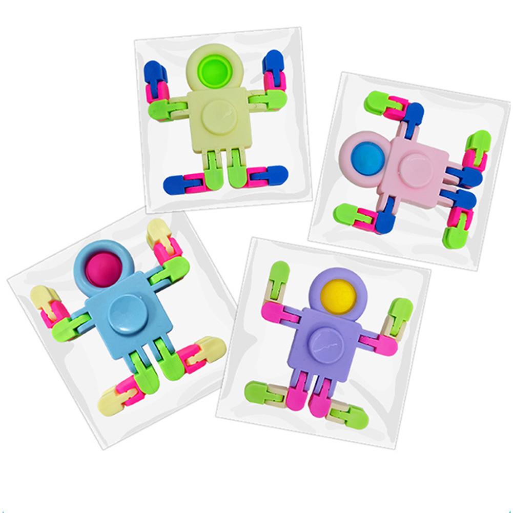 Astronaut Chain Fidget Spinner Transformer Blocks Mechanical Gyro Fat Brain Decompression Toy