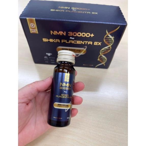 Hộp 10 lọ NMN 30000 Plus Shika Placenta EX
